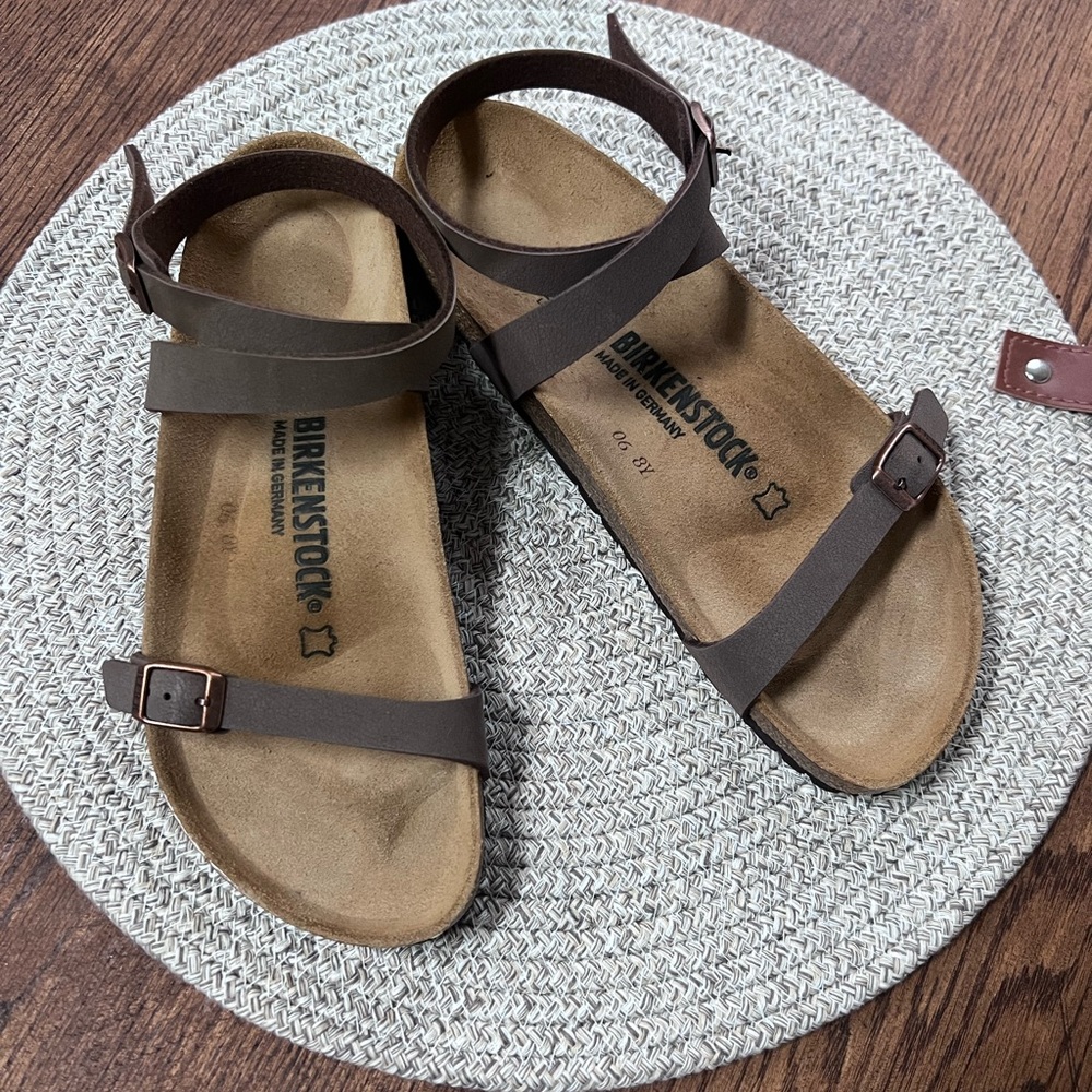 Birkenstock Brown Strappy Sandals